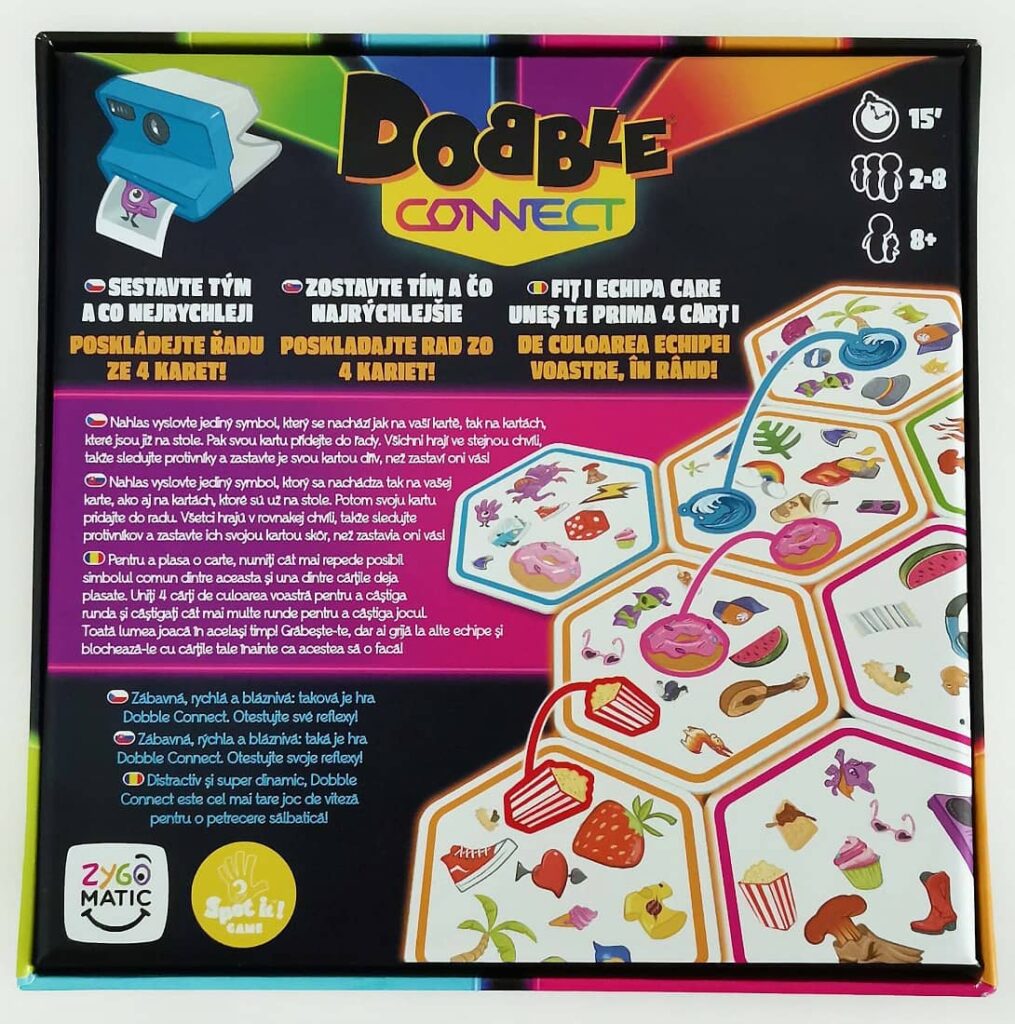 Dobble Connect – zadní strana