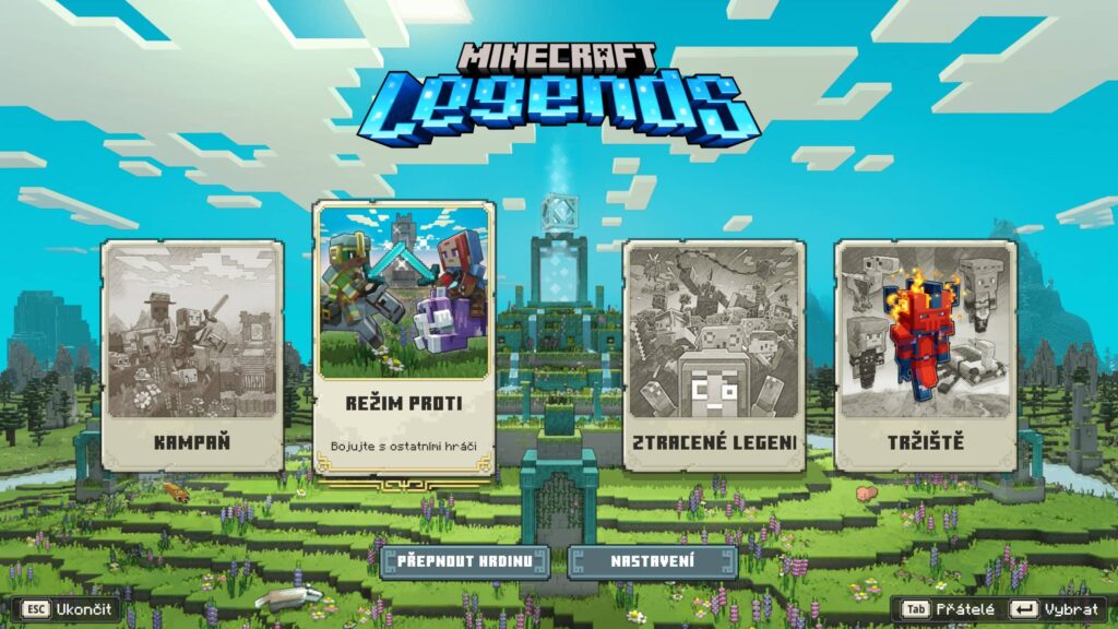 Minecraft Legends – herní režimy
