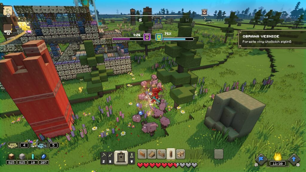 Minecraft Legends – obranna vesnice