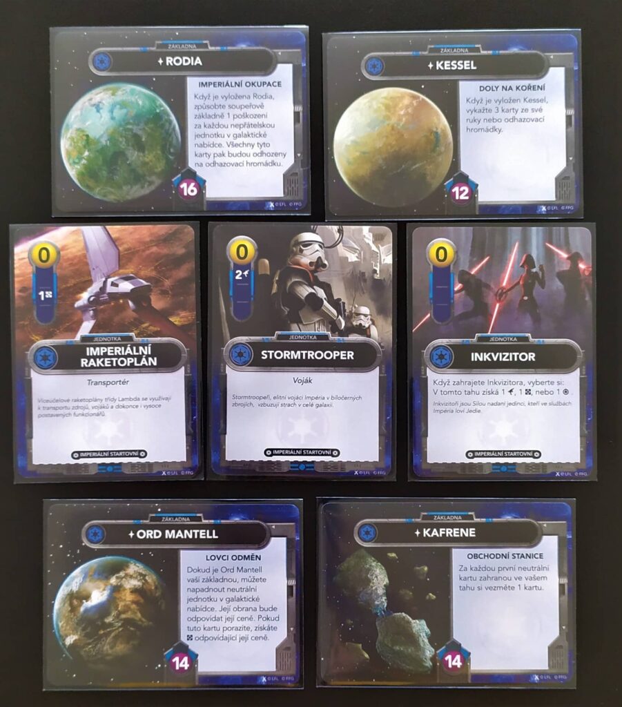 Star Wars The Deckbuilding Game – karty Rebelů