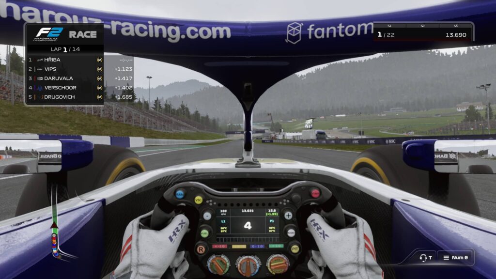F1 23 - pohled jezdce