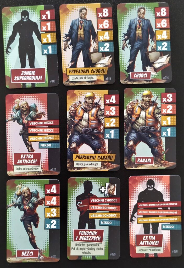 Marvel Zombies Odboj superhrdinů – zombie karty