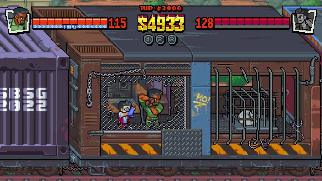 Double Dragon Gaiden Rise Of The Dragons - Ve vlaku