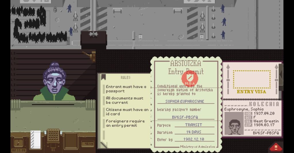 Papers Please – Původní hra