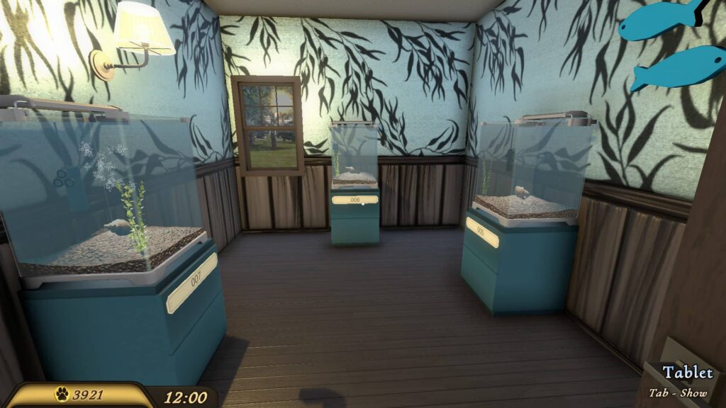 Pets hotel - místnost pro rybičky