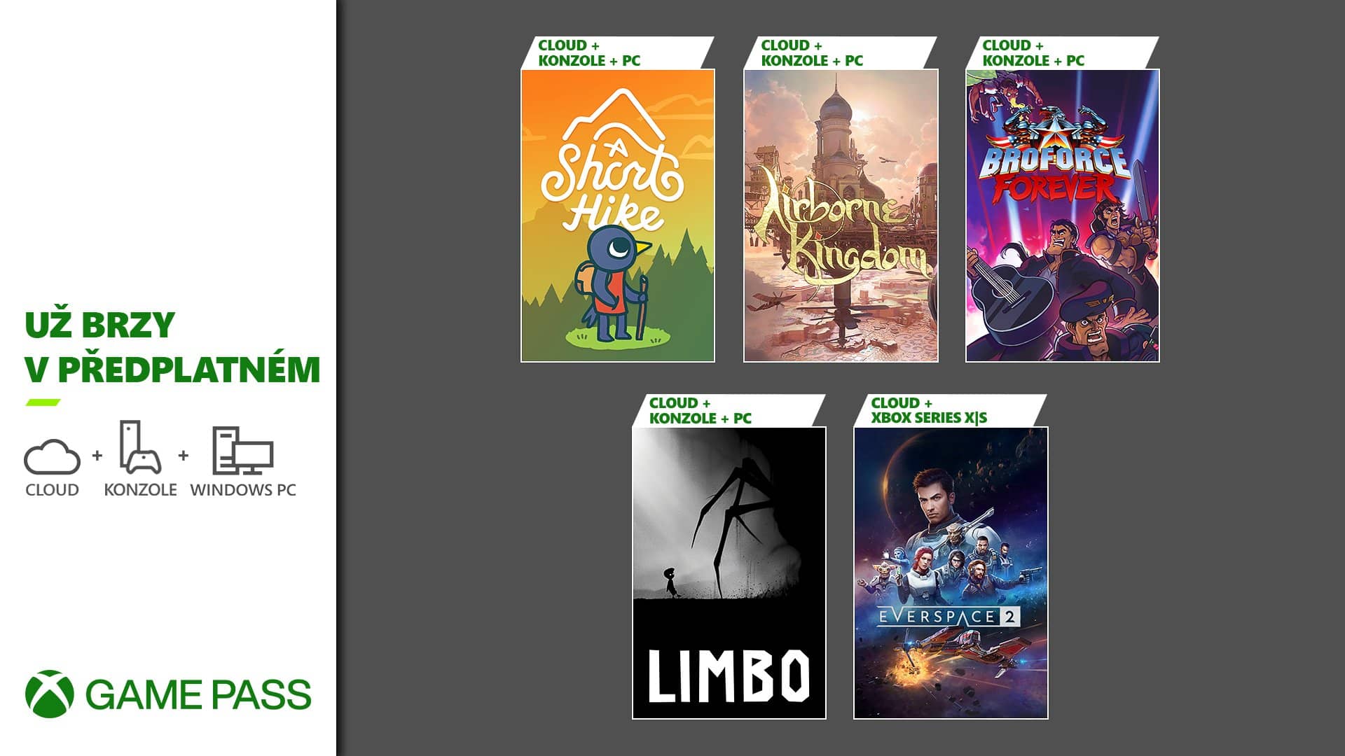 Xbox Game Pass - srpen 2023