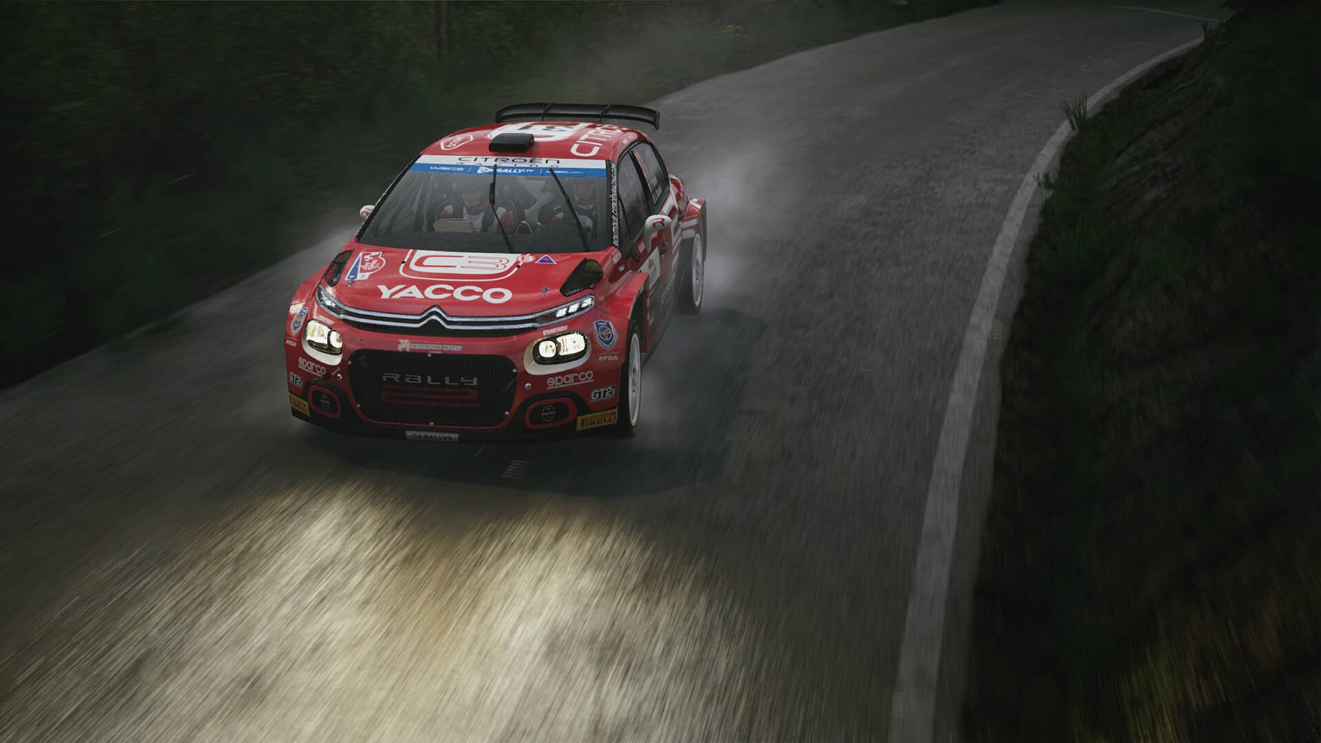 EA Sports WRC - noční etapa