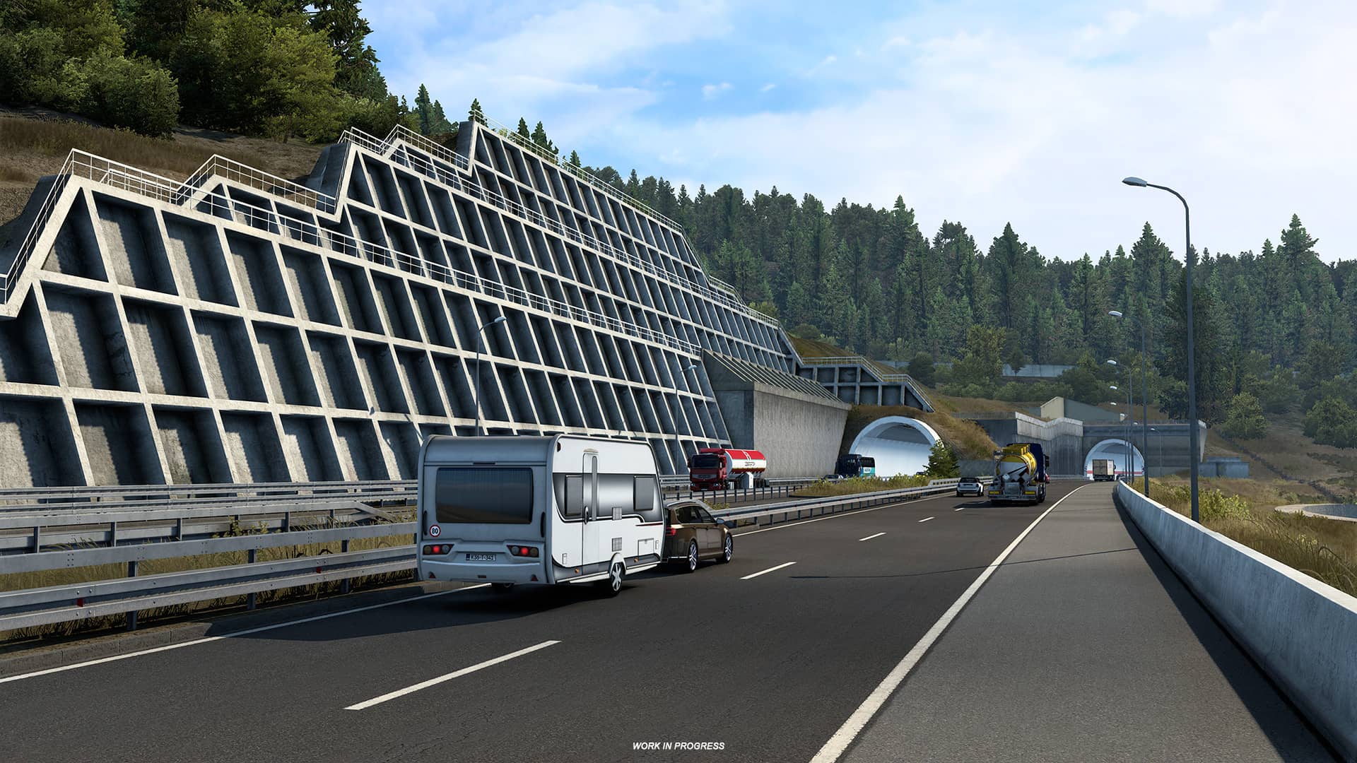 ETS2 West Balkans - dálnice s dvěma tunely