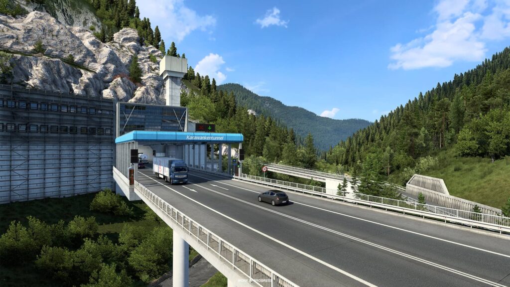 ETS2 West Balkans - most s tunelem