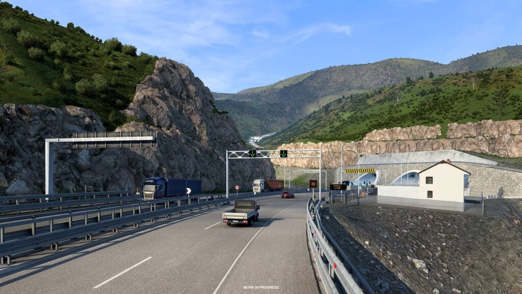 ETS2 West Balkans - skály a tunel