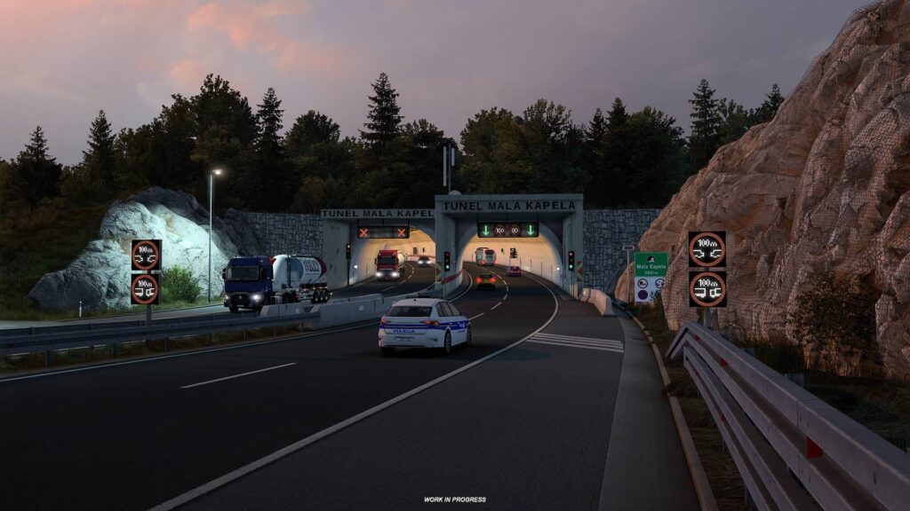 ETS2 West Balkans - tunel Mala Kapela