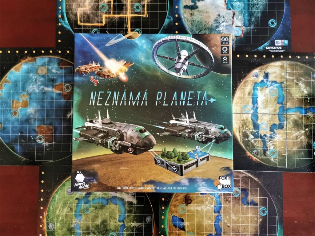 Neznámá planeta – krabice hry a asymetrické planety