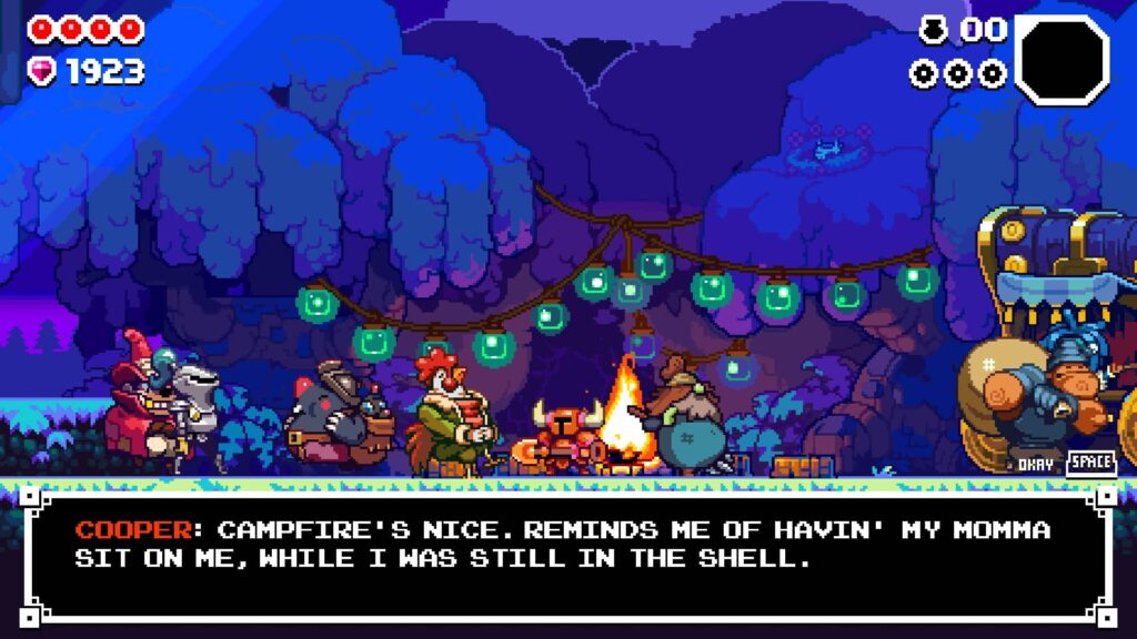 Shovel Knight Dig – Ohniště