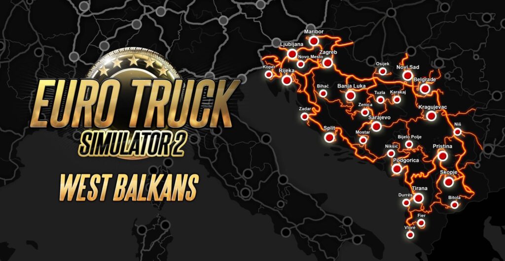 ETS2 West Balkans - mapa