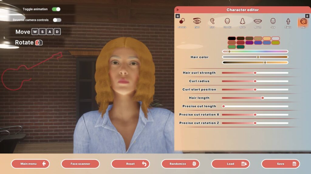 Hairdresser simulator - úprava postavy 3