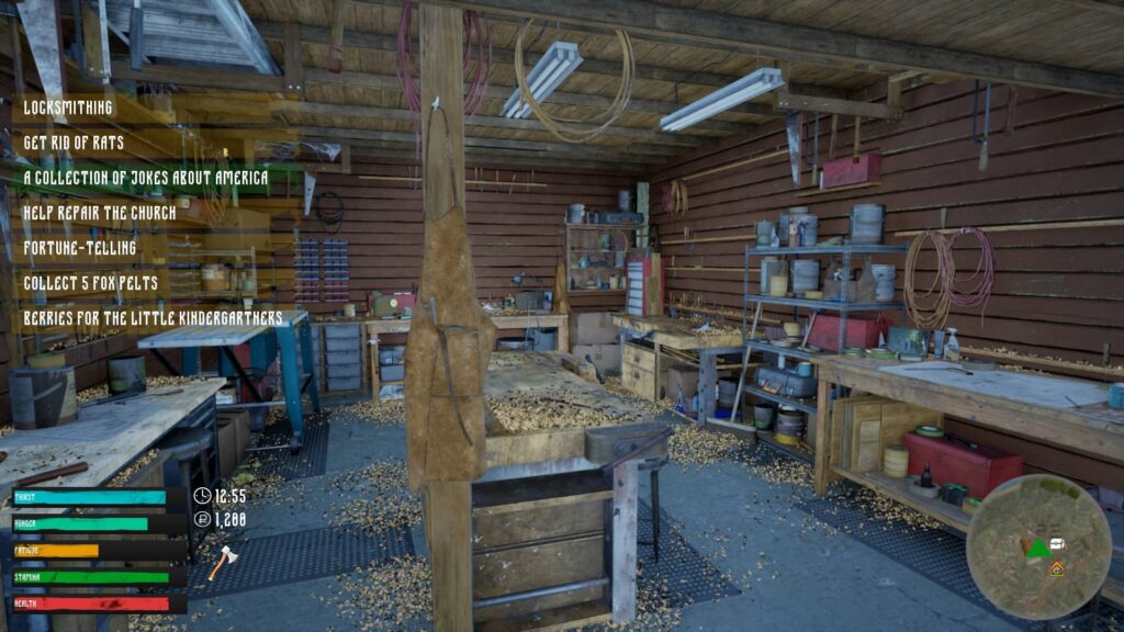 Russian village simulator - dílna