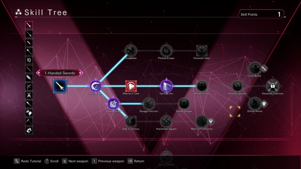 Sword Art Online Last Recollection - klasický stroj dovedností