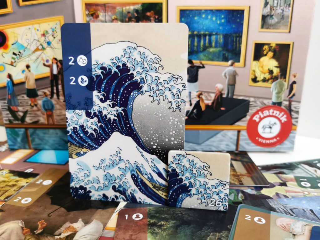 Art Gallery – karta a destička s obrazem Velká vlna u Kanagawy