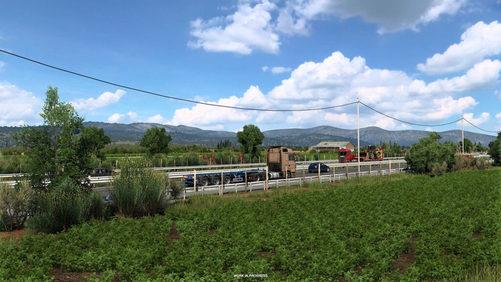 ETS2 Řecko - cesta
