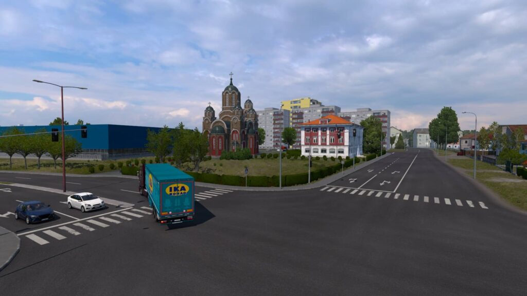Euro Truck Simulator 2 West Balkans - křižovatka