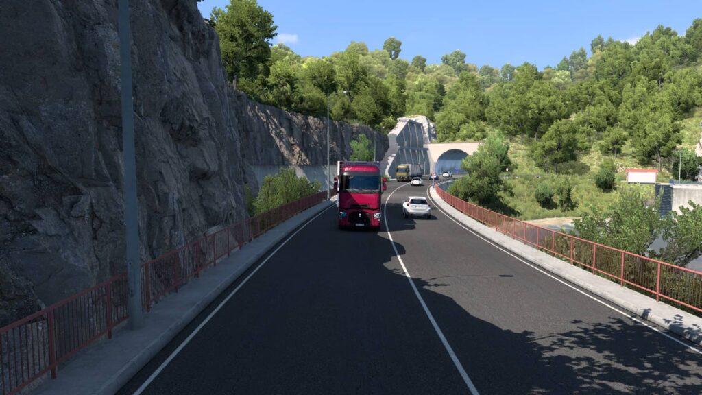 Euro Truck Simulator 2 West Balkans - před tunelem