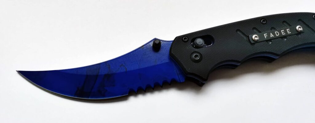 Flip Knife Sapphire – detail čepele