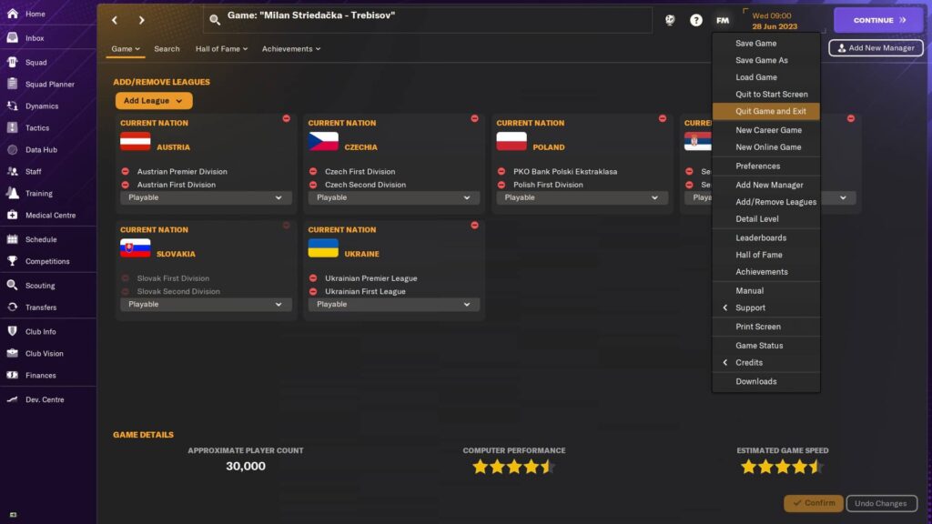 Football Manager 2024 - K sledování