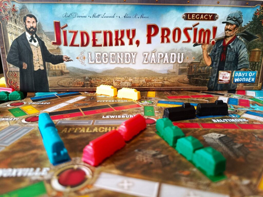 Jízdenky, prosím! Legacy Legendy západu – desková hra