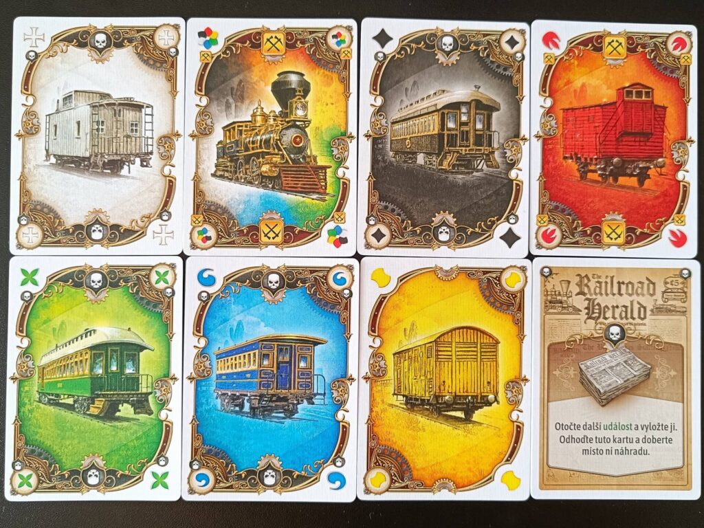 Jízdenky, prosím! Legacy Legendy západu – karty vlaků