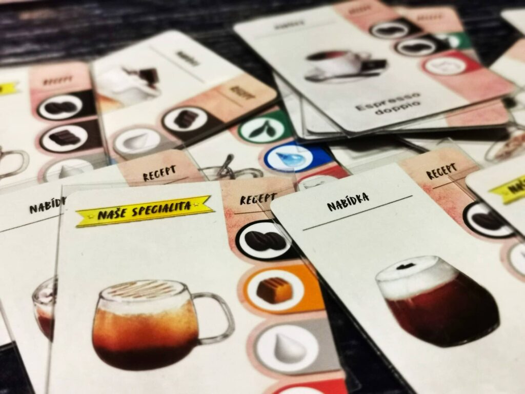 Moje kavárnička – herní karty