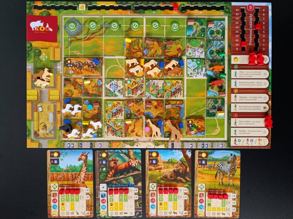 ZOO Tycoon The Board Game – hotová zoo