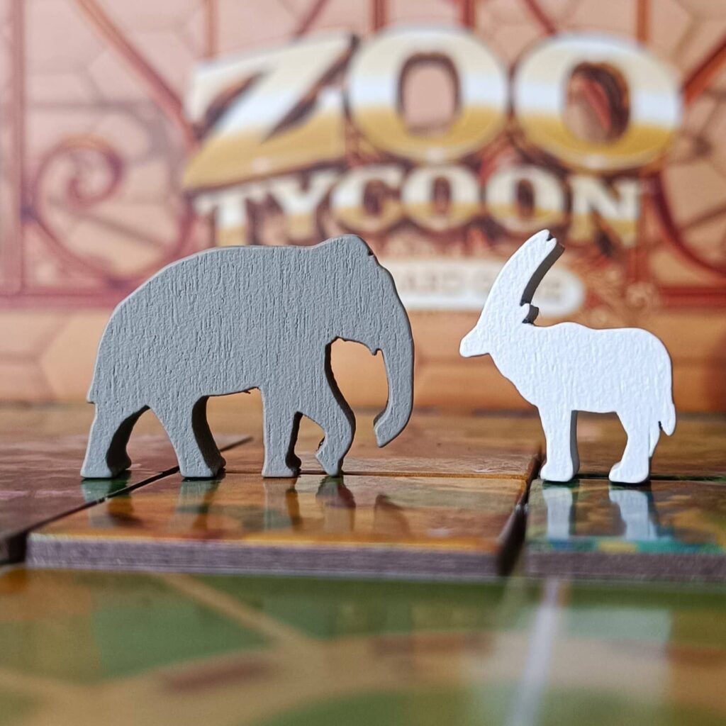 ZOO Tycoon The Board Game – slon a přímorožec
