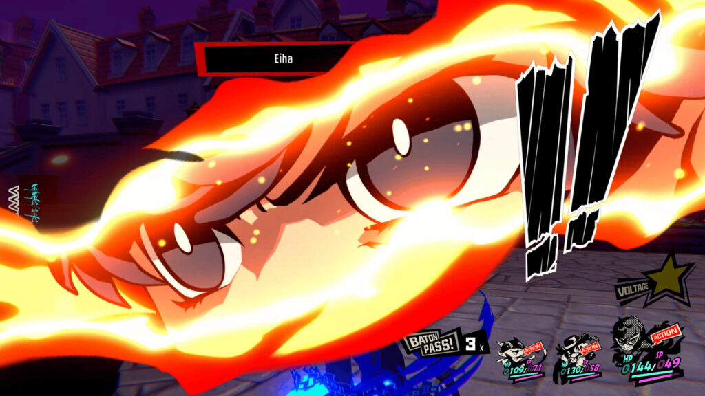 Persona 5 Tactica - Joker použití persony Eiha