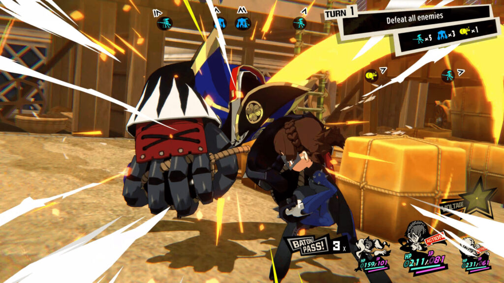 Persona 5 Tactica - likvidace nepřítele