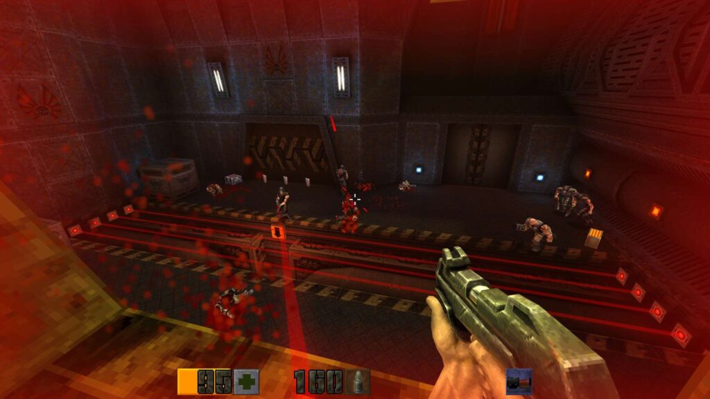 Quake II - Zásah laserem