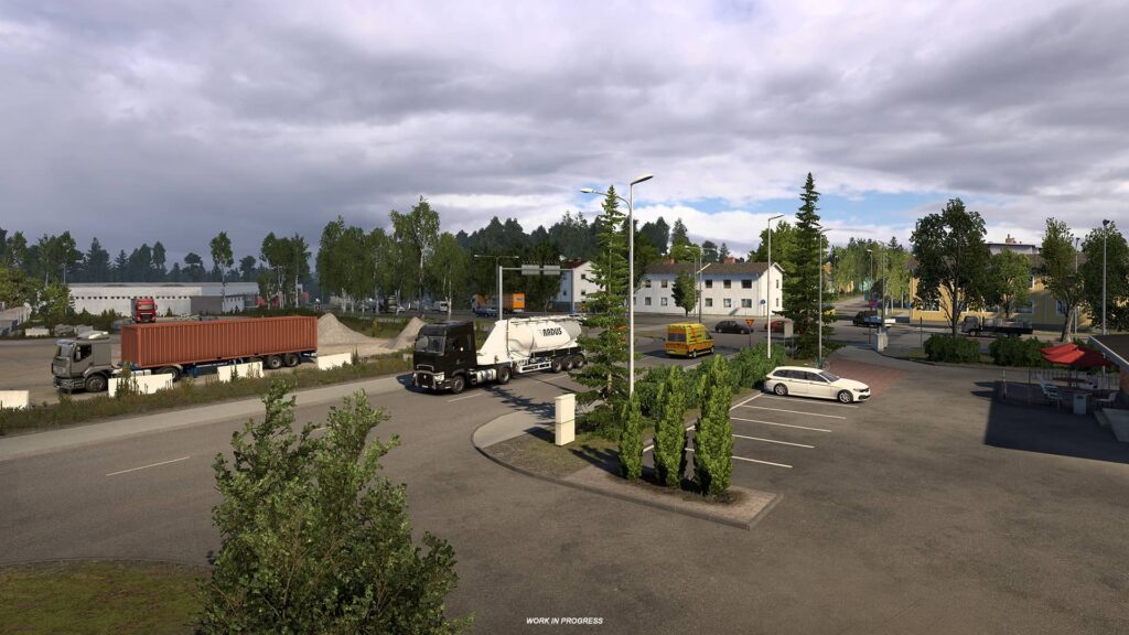 ETS2 Nordic Horizons - parkoviště