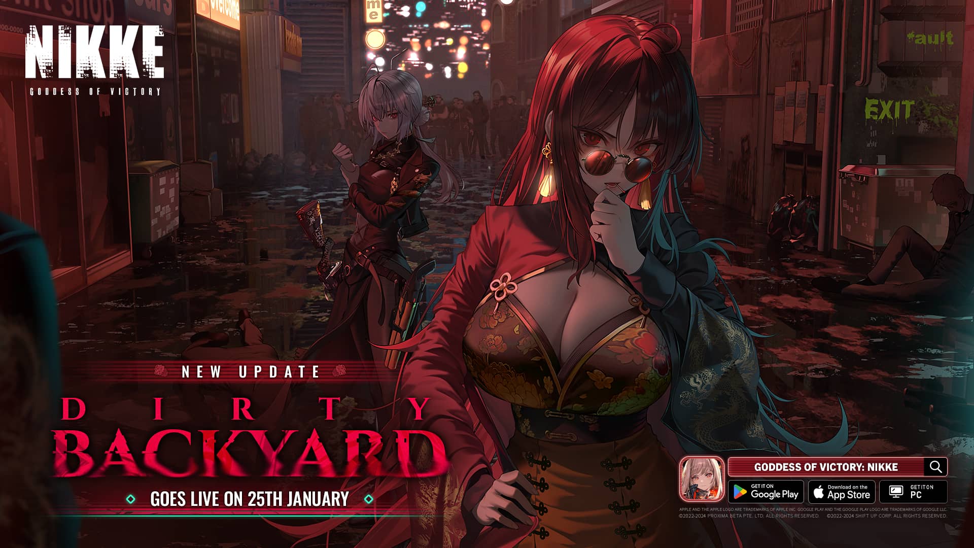 Goddess of Victory Nikke – DIRTY BACKYARD logo