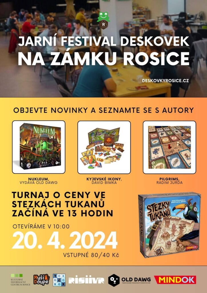 Jarní festival deskových her na zámku Rosice