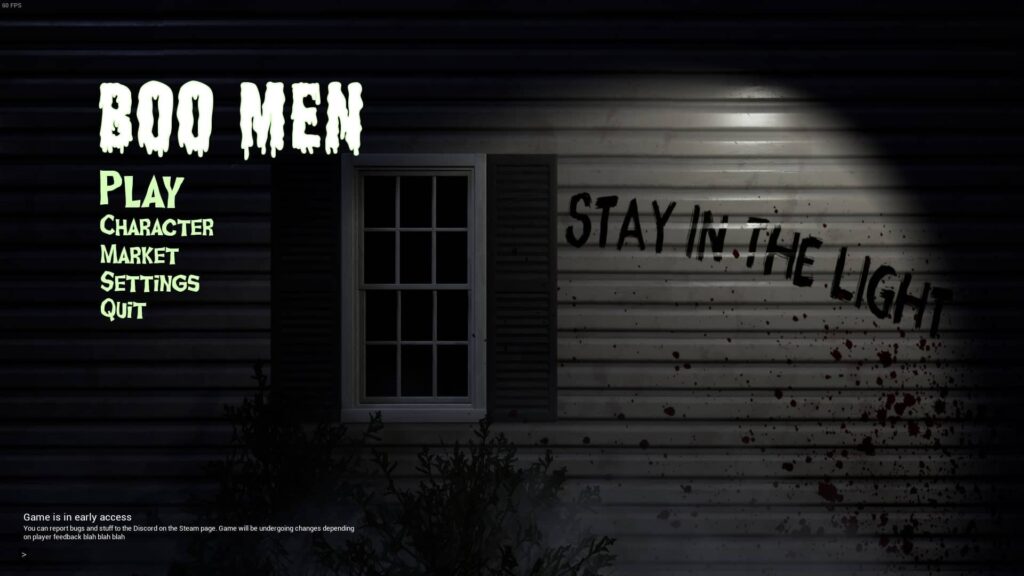 Boo Men – menu