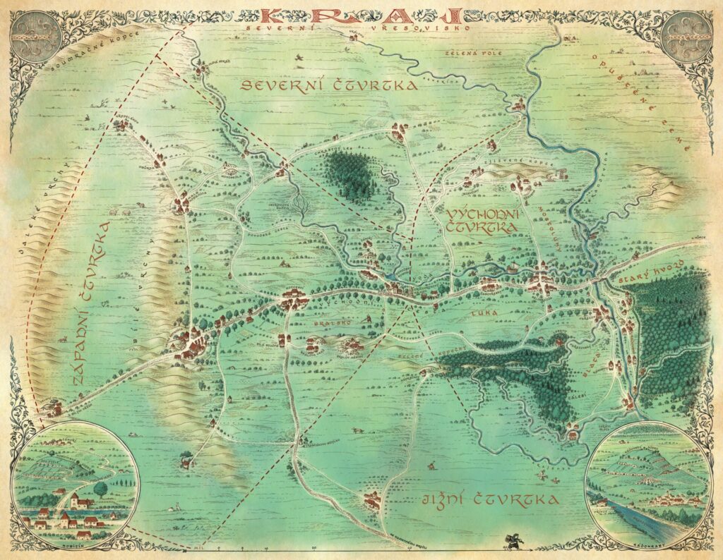 Jeden prsten Úvod do hry - mapa Kraje