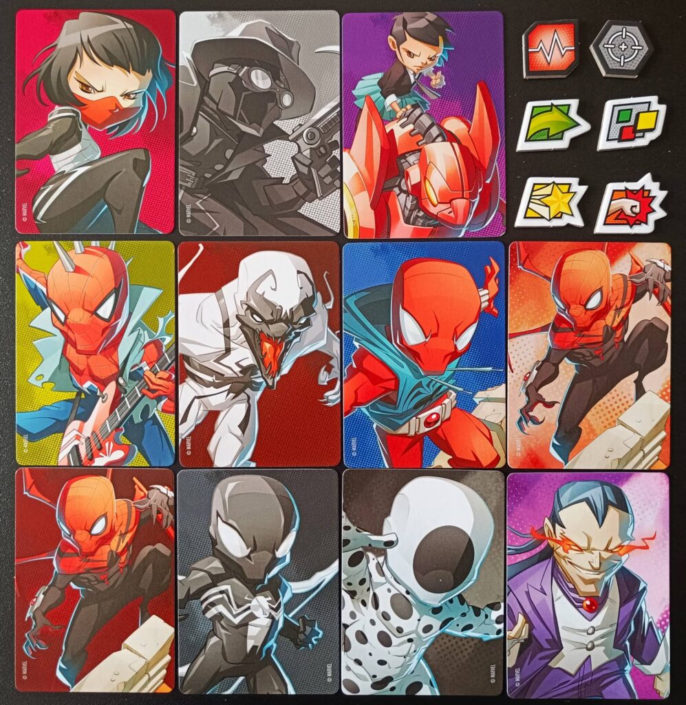 Marvel United Spider-Geddon – karty postav
