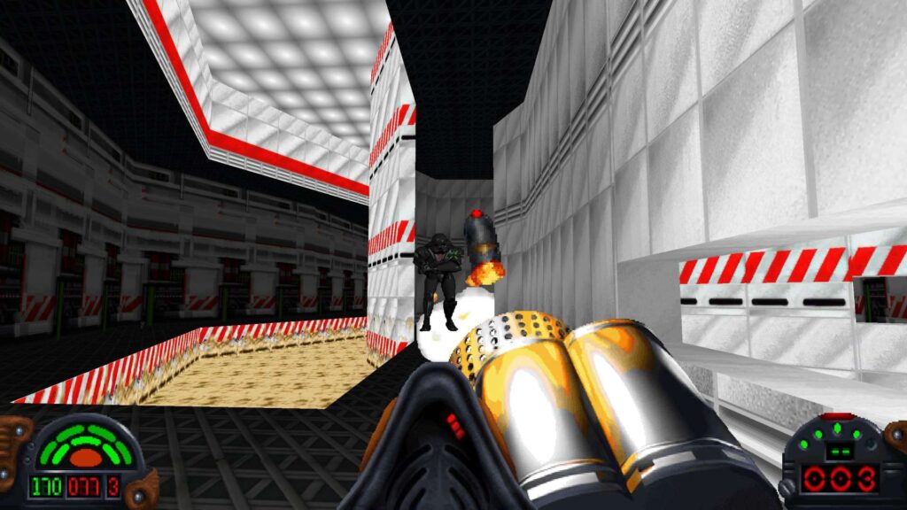 Star Wars: Dark Forces Remaster - souboj s Dark Trooperem