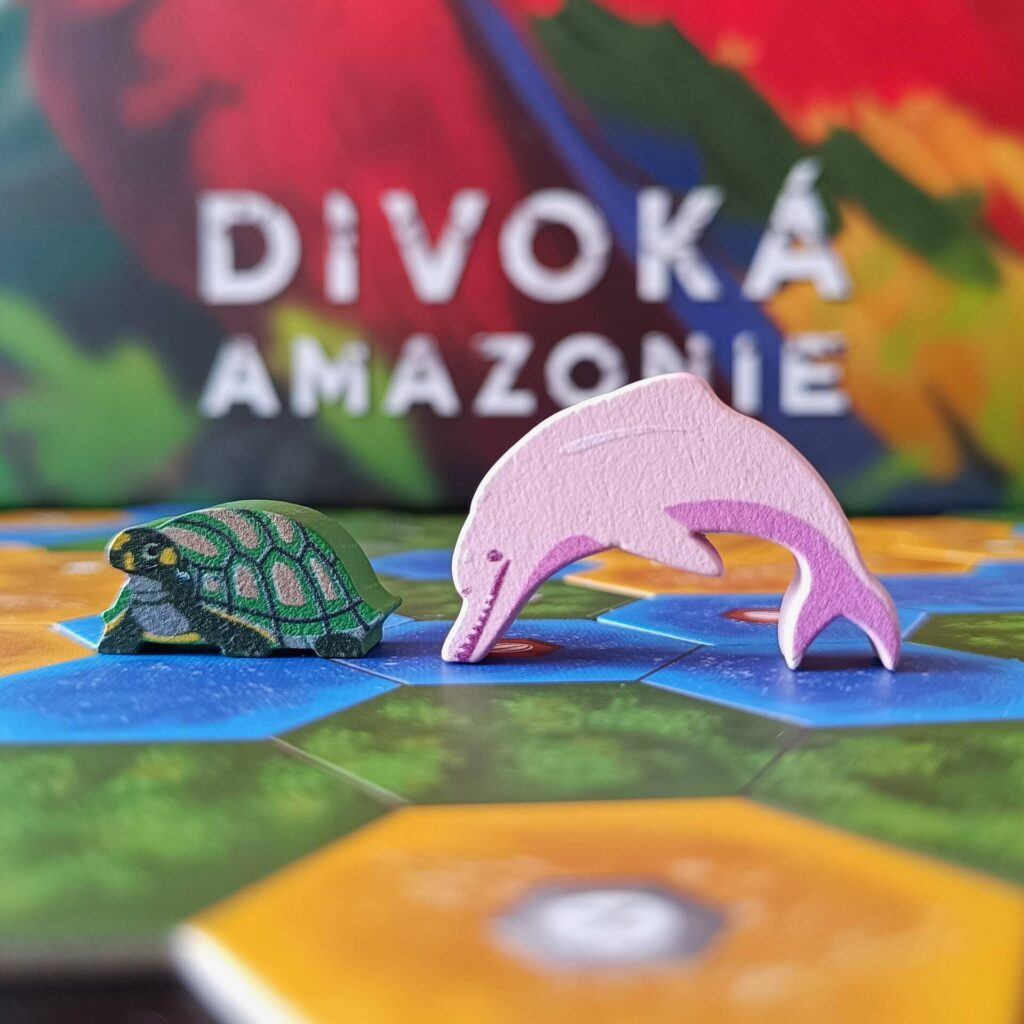 Divoká Amazonie - želva a delfín