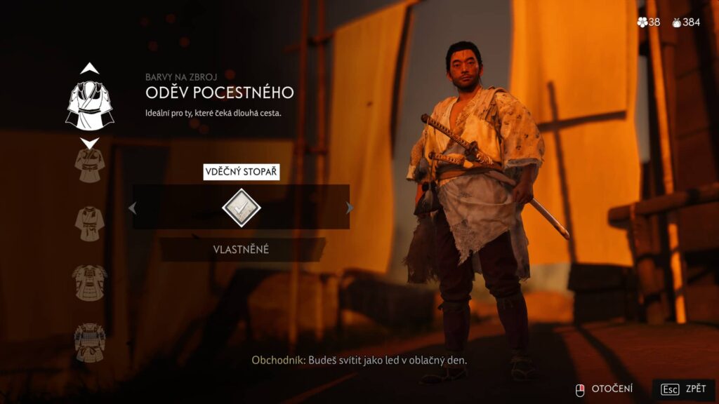 Ghost of Tsushima Director's Cut - nový outfit