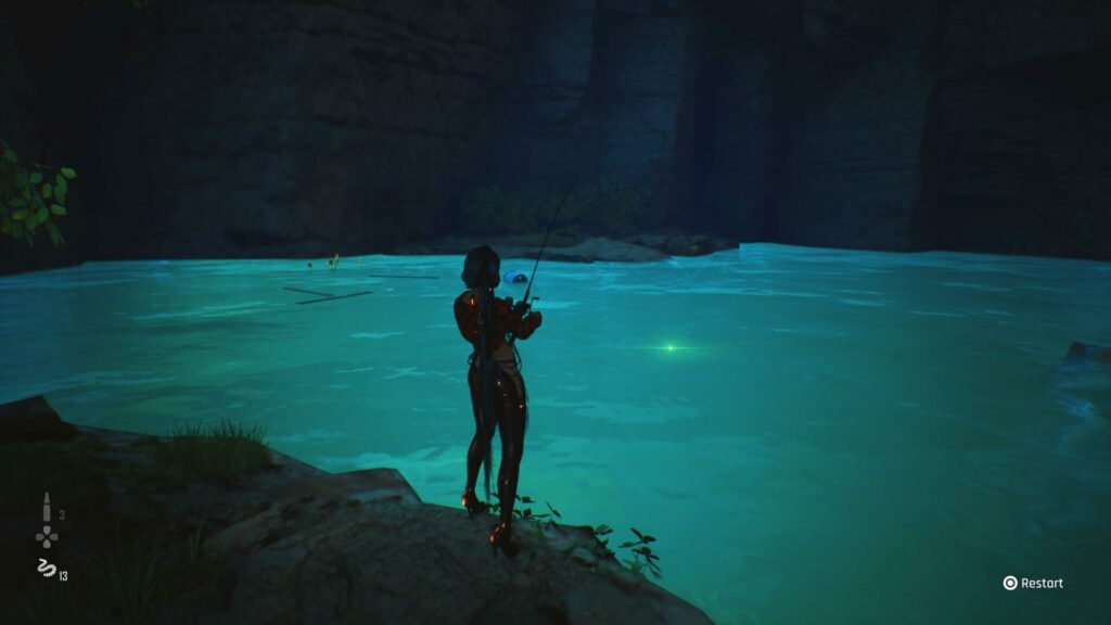Stellar Blade jeskynní jezero