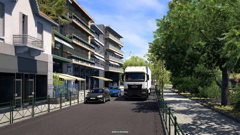 ETS2 Řecko - bílý tahač