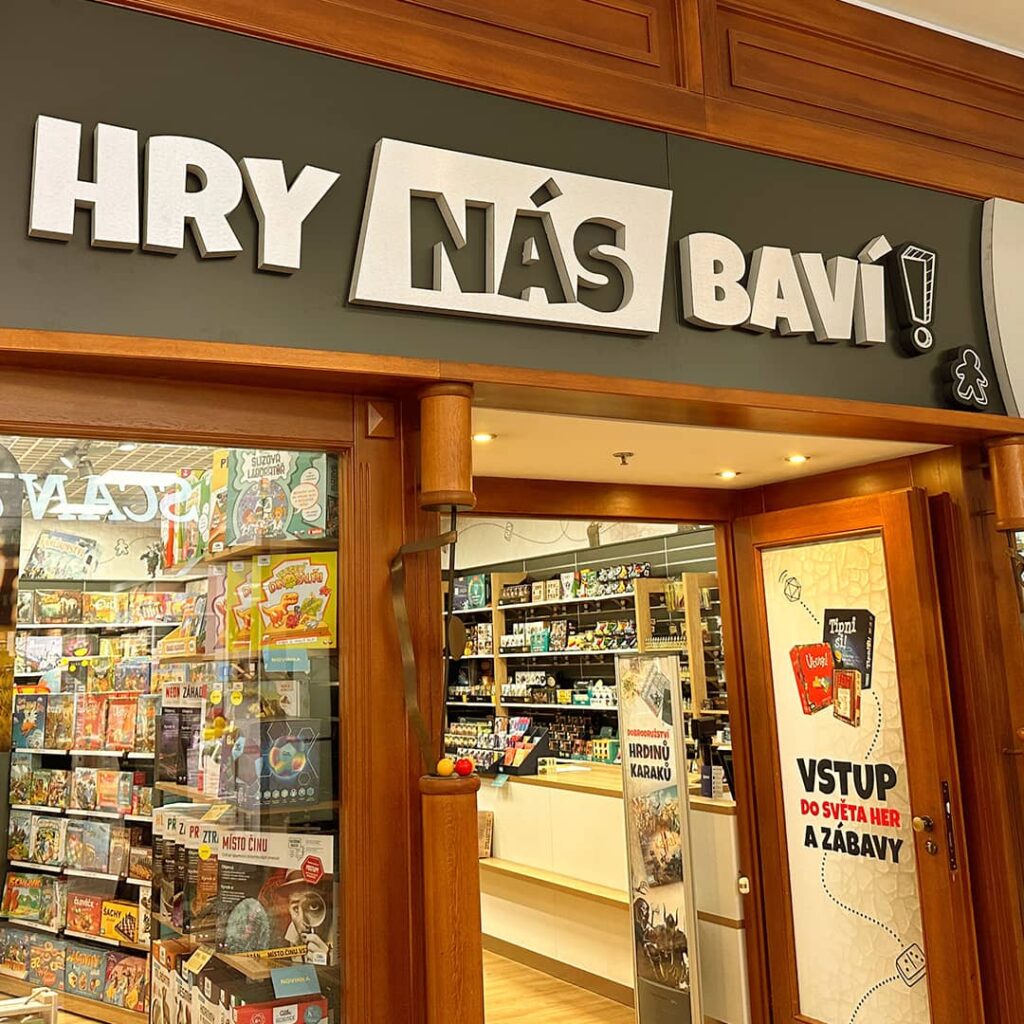 Hry nás baví - prodejna na Palladiu