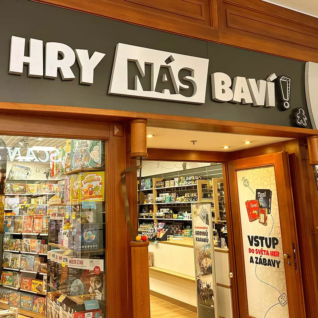 Hry nás baví - prodejna na Palladiu