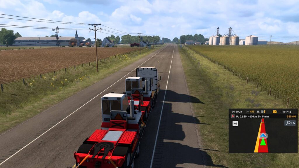 ATS Nebraska - velký náklad