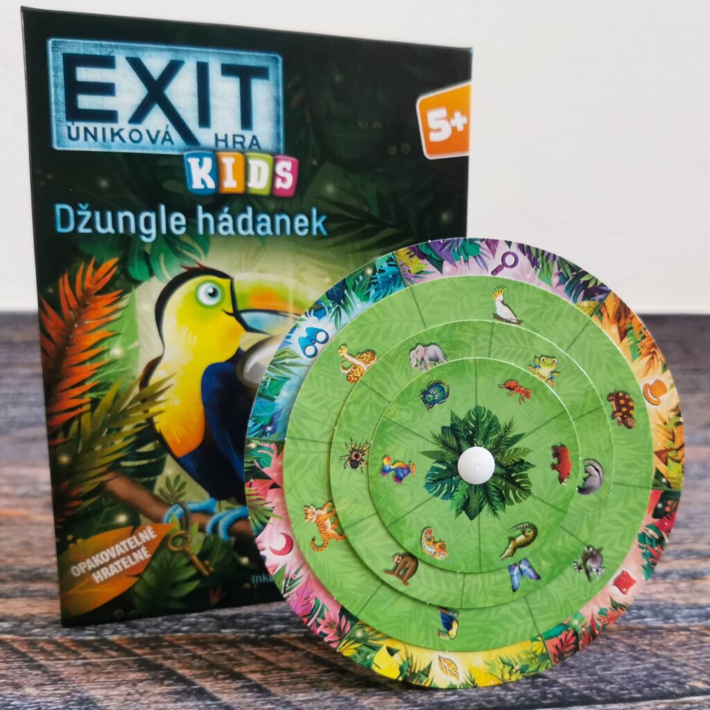 Exit úniková hra pro děti: Džungle hádanek - dešifrovací kotouč